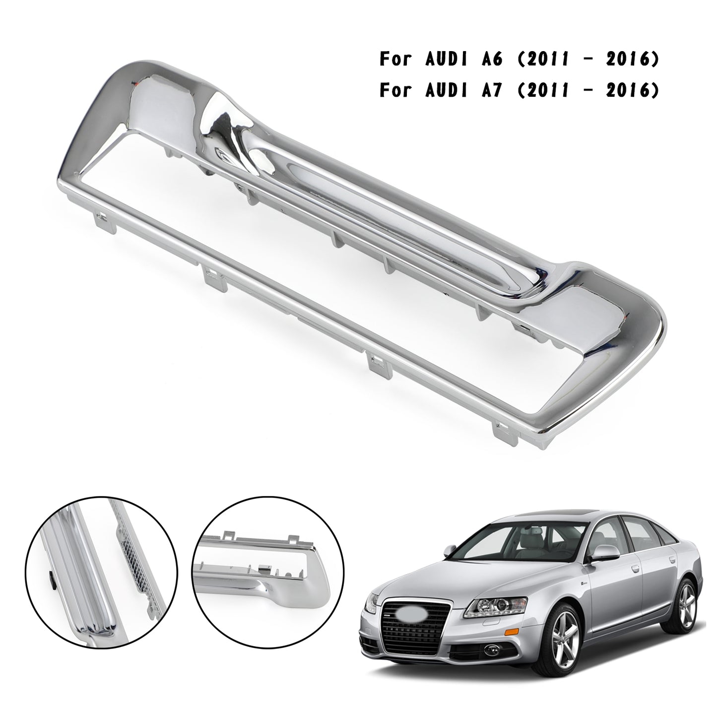Rear Armrest Cup Holder Surround Trim 4G8863289A For AUDI A6 11-16 A7 11-16 C7