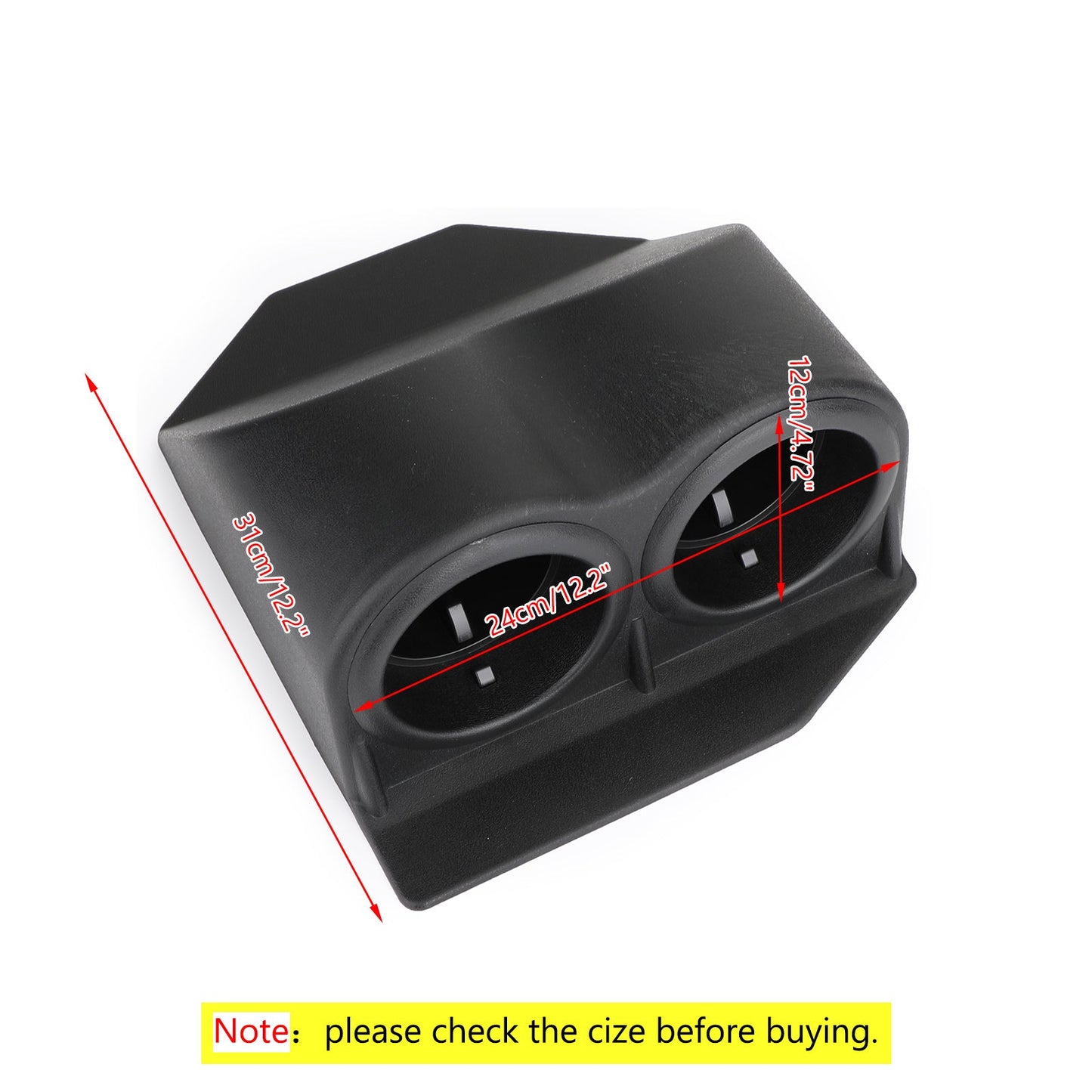 Car Cup Holders Water Bottle Dual Cup Holders Fit For Corvette C5 C6 1997-2013 Blk