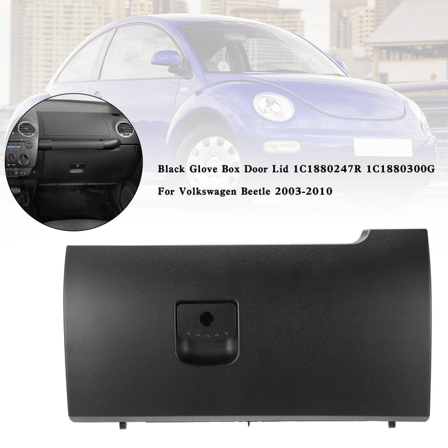 Volkswagen Beetle 2003-2010 Black Glove Box Door Lid 1C1880247R 1C1880300G