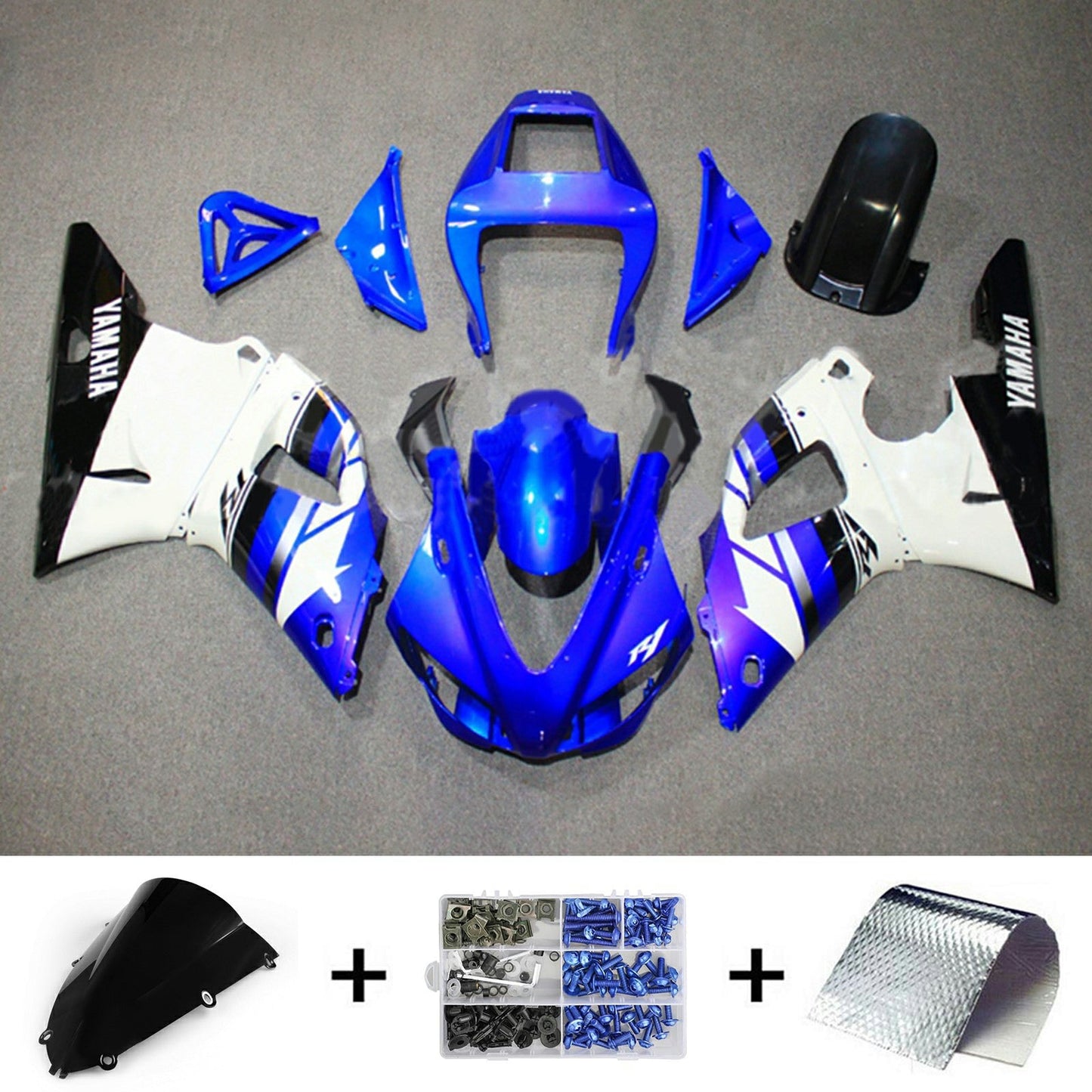 1998-1999 Yamaha YZF 1000 R1 Injection Fairing Kit Bodywork Plastic ABS#114