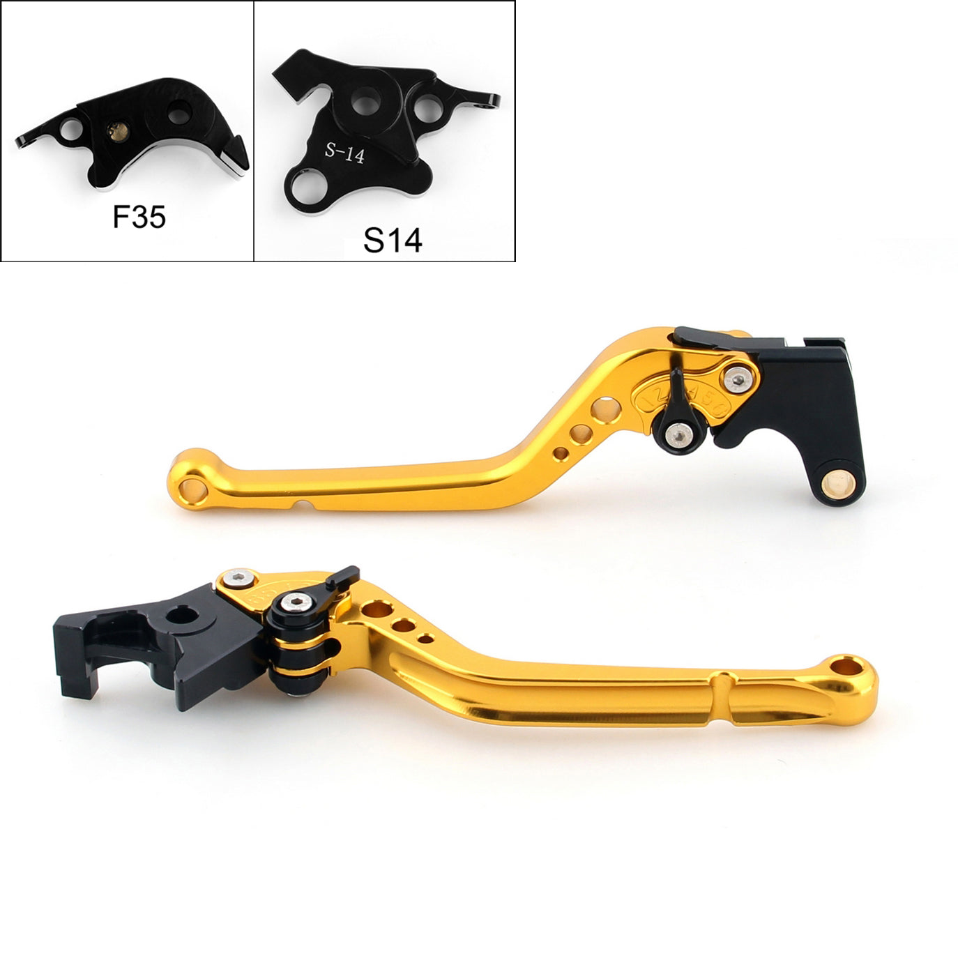 Long Brake Clutch Levers For Suzuki GSXR1000 GSXR 1000 2007-08 Black