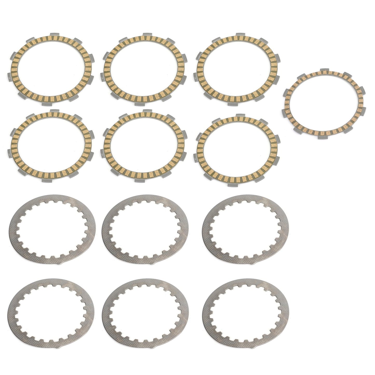 Clutch Plate Kit - Friction & Steel Plates For Yamaha DT125 DT200 DT230 TDR125 TZR125 SDR200 YFS200 Blaster