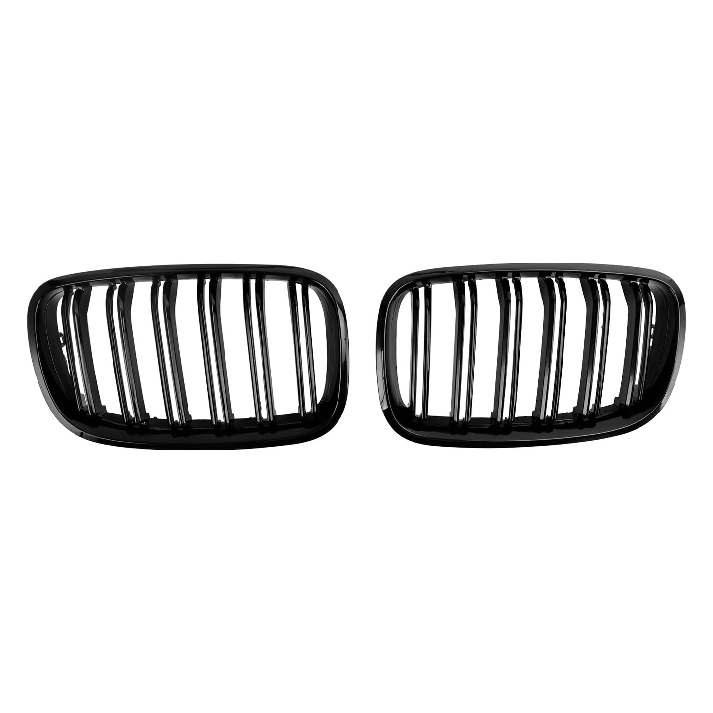 BMW X6 E71 2007-2014 Front Bumper Kidney Grille Grill Gloss Black