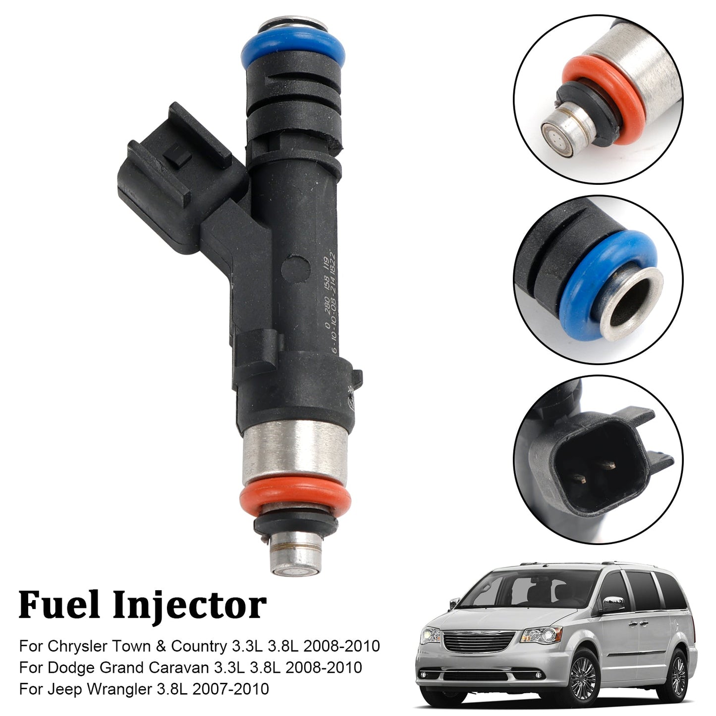 1PCS Fuel Injector 0280158119 Fit Jeep Fit Dodge Wrangler Fit Chrysler 3.3L