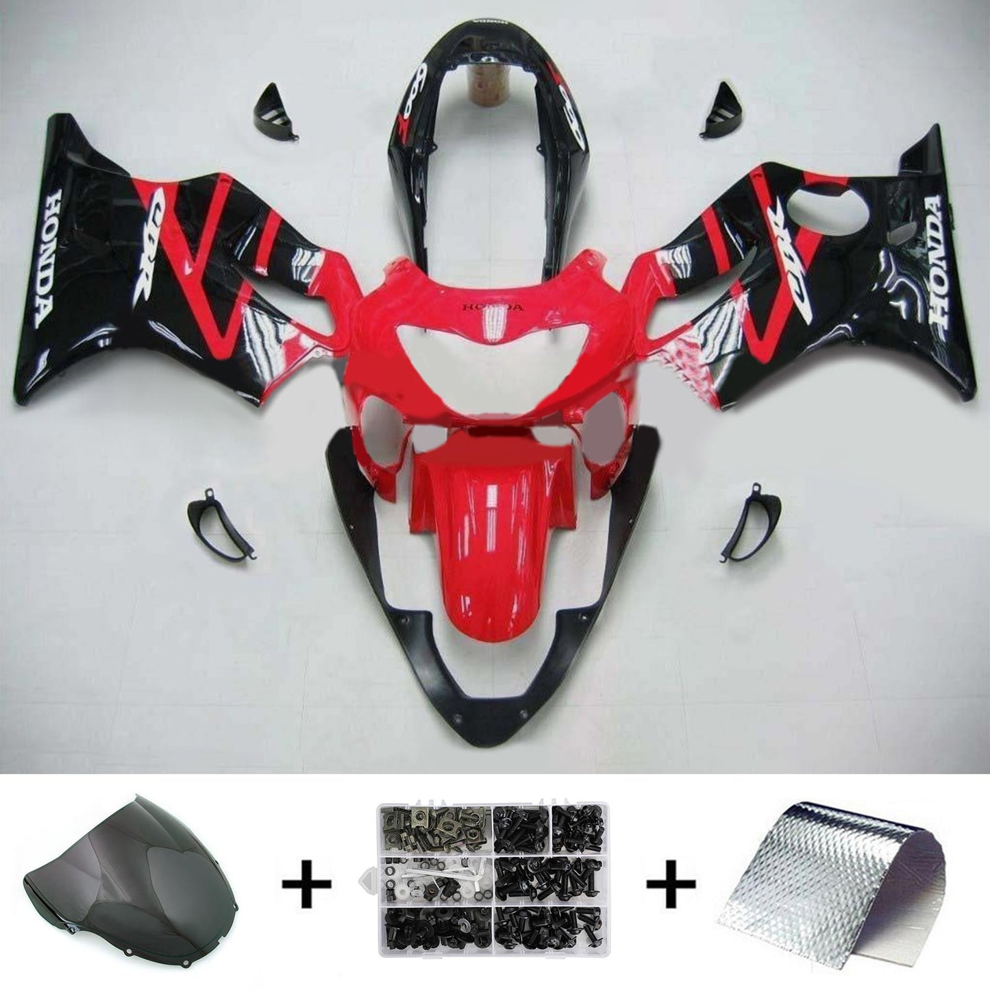 1999-2000 Honda CBR600F4 Amotopart Injection Fairing Kit Bodywork Plastic ABS #105