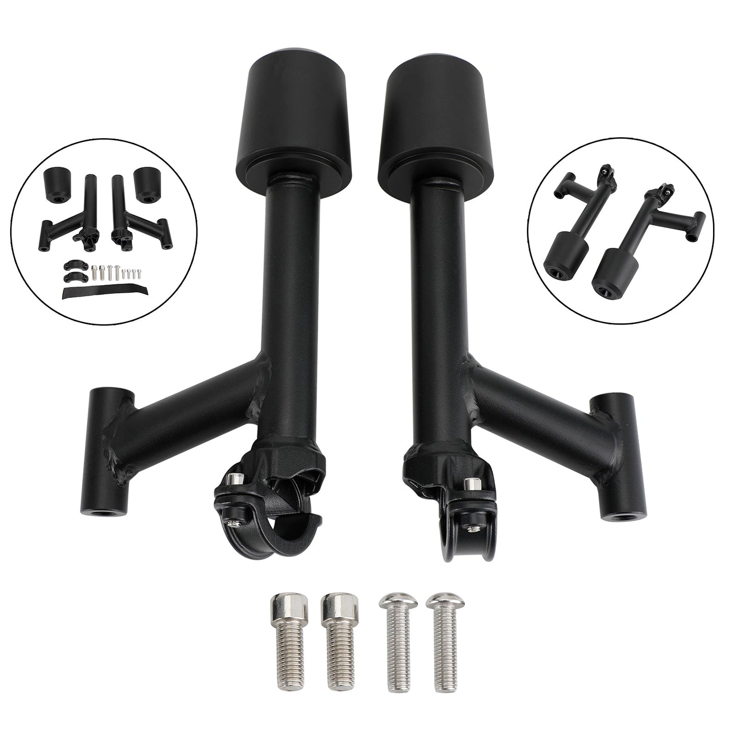 Rc390 Rc 390 2022-2023 Aluminum Frame Crash Sliders Protection Black