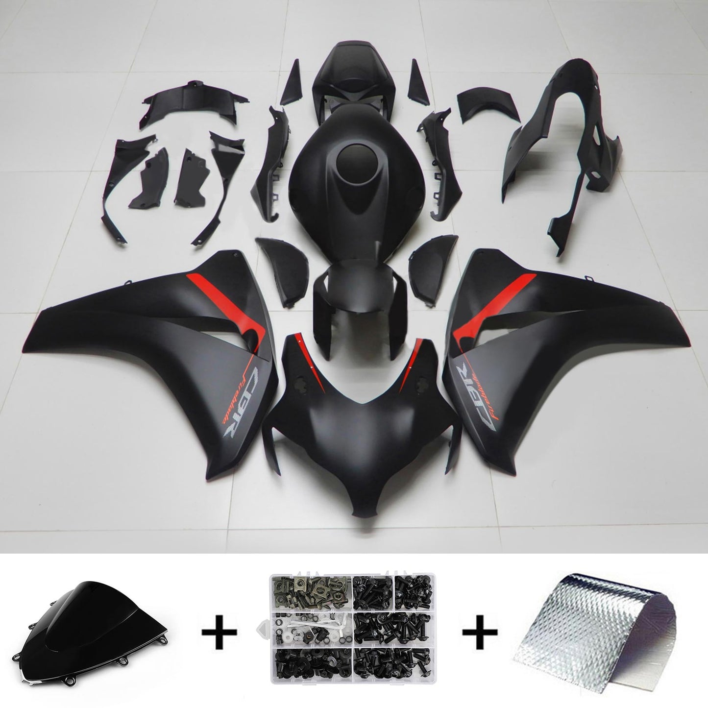 2008-2011 Honda CBR1000RR Injection Fairing Kit Bodywork Plastic ABS#182