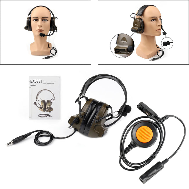 For E8600/8608/8268 IMTP3100 MTP3150 MTP3250 6Pin U94 PTT Z Tactical H50 Headset