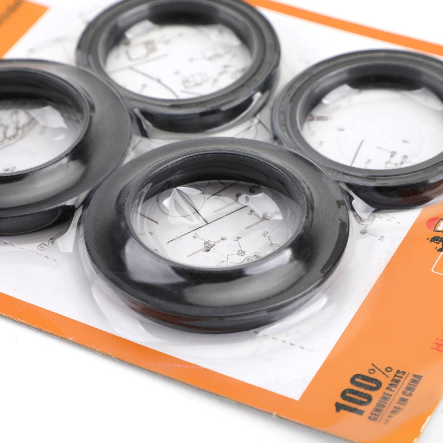 Fork Seal Dust Kit for Kawasaki ZX500 ZX600 ZX750 ZX900 ZN1100 KZ1000 78-2001