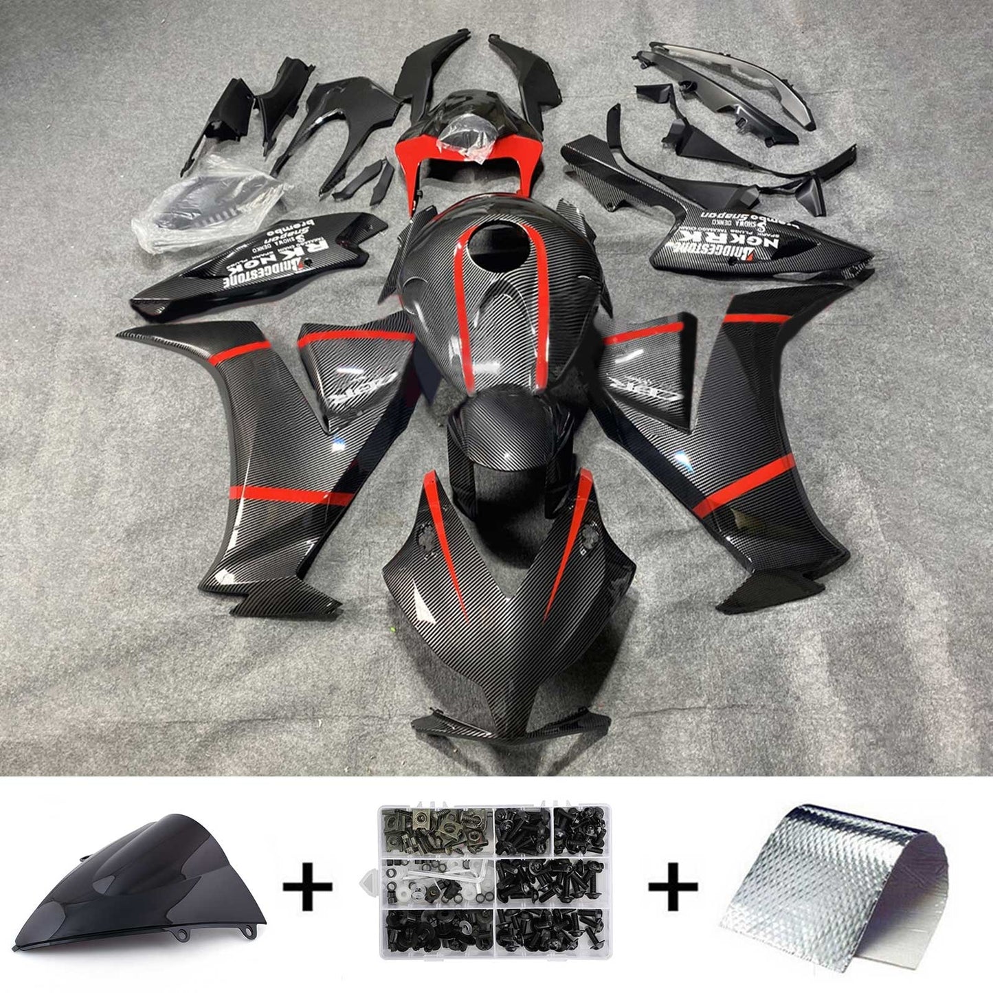 2012-2016 Honda CBR1000RR Injection Fairing Kit Bodywork Plastic ABS#176