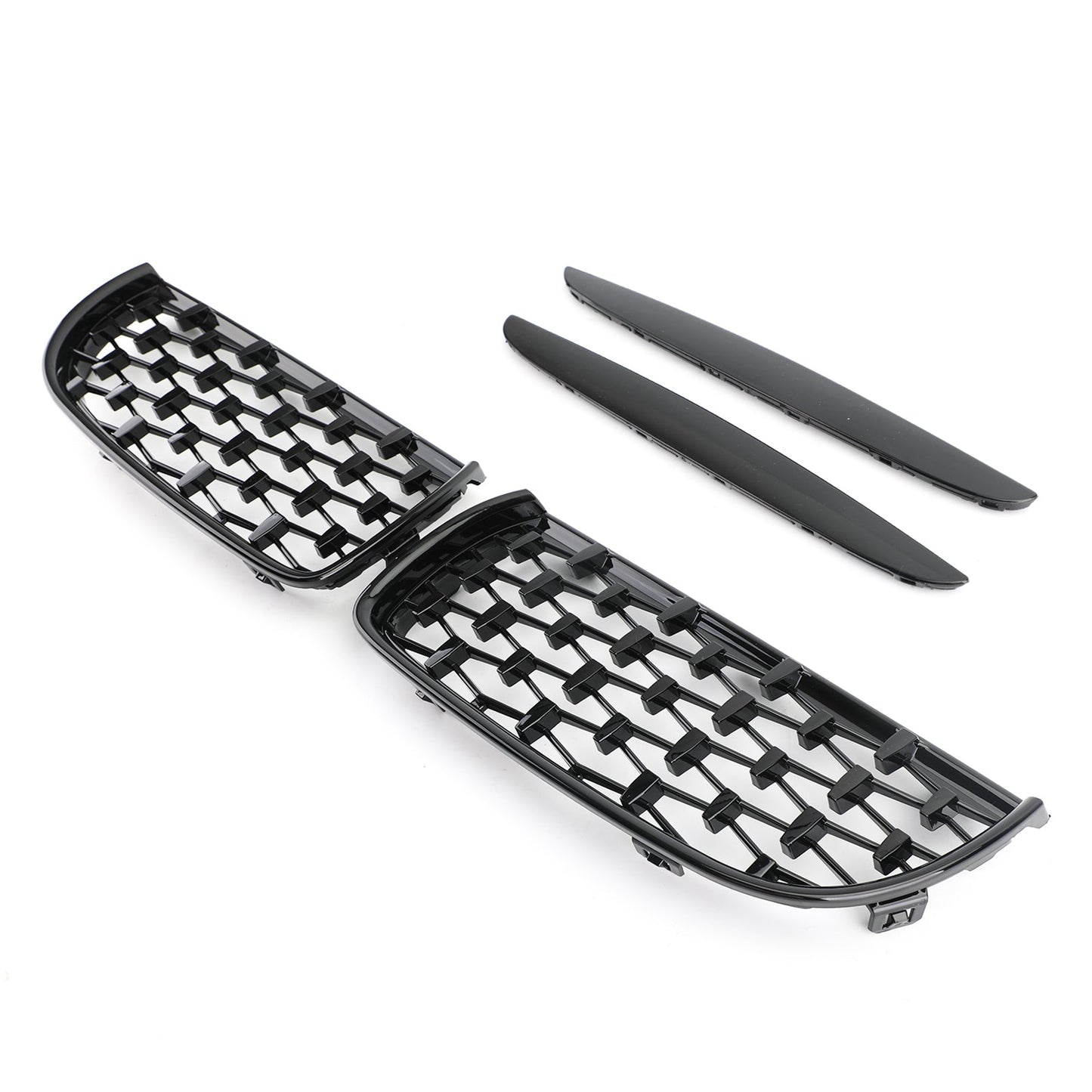 Meteor Black Kidney Grill Mesh Grille Fit BMW E90 3 Series Sedan 2005-2008