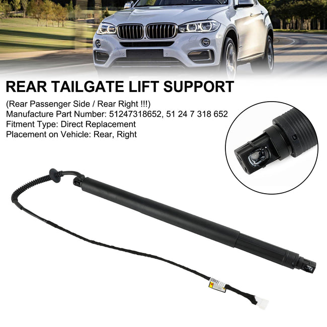 2014-2019 BMW X6 F16 F86 Rear Right Tailgate Power Lift Support 51247318652
