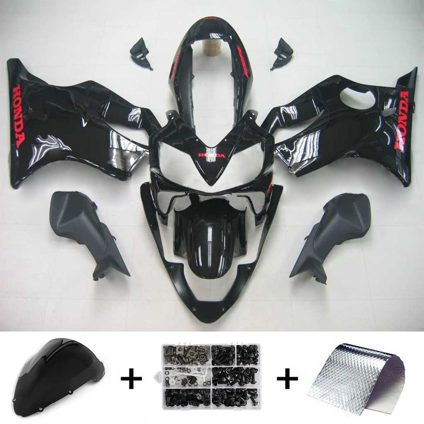 2004-2007 Honda CBR600 F4i Amotopart Injection Fairing Kit Bodywork Plastic ABS #120