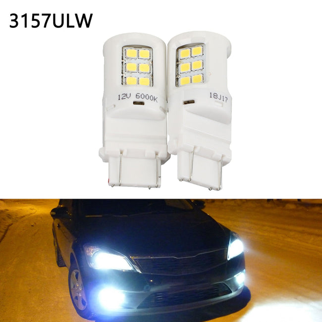 For Philips Ultinon Led Signal light 6000K W27/7W 12V2W 3157ULWX2