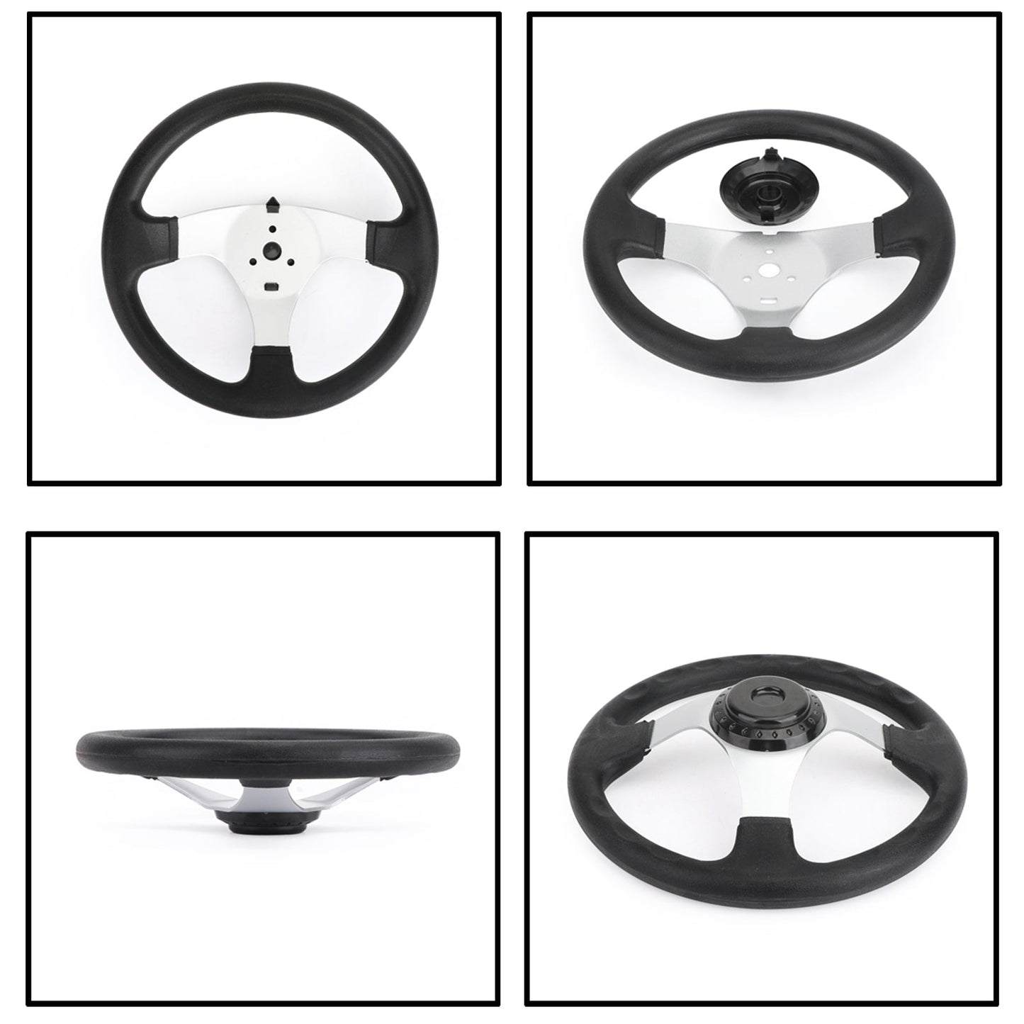 300MM Classic Steering Wheel for 150-250Cc Beach Kart Go Kart Buggy Quad