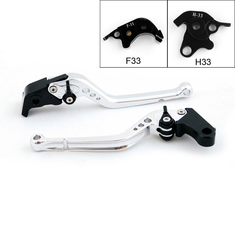 Long Brake Clutch Levers For Honda CB1000R 08-14 CBR1000RR/FIREBLADE 04-07 Black