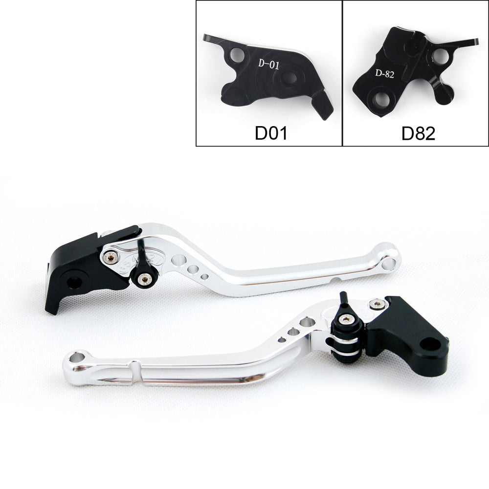 Long Brake Clutch Levers For Ducati HYPERMOTARD 821 SP 2013-2015 Black