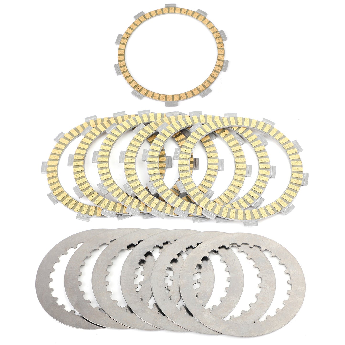 Clutch Plate Kit - Friction & Steel Plates For Honda CRM250 CB400SS Suzuki Triumph Daytona 650