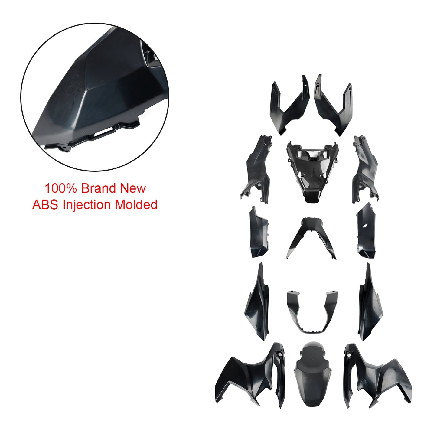 2023 Honda ADV 160 Bodywork Fairing ABS Injection Molding Unpainted#80