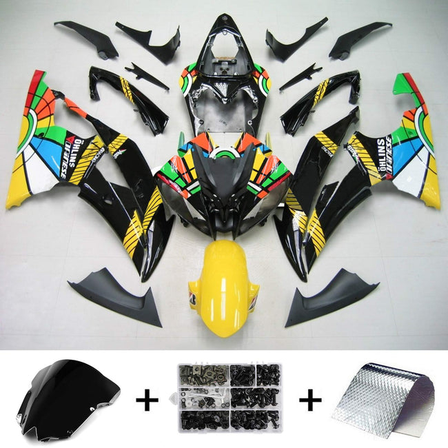 2008-2016 Yamaha YZF 600 R6 Injection Fairing Kit Bodywork Plastic ABS #156