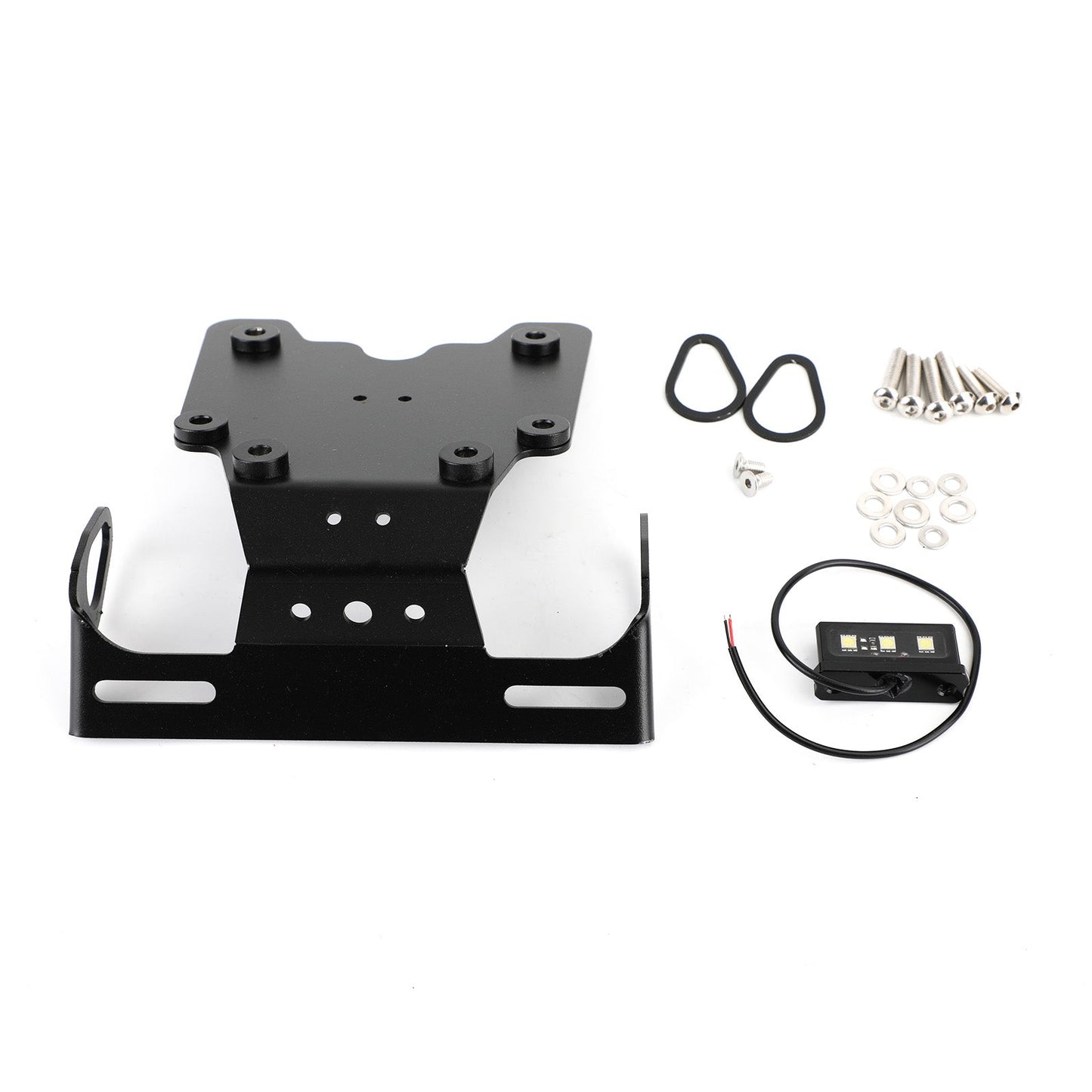 Aluminum License Plate Holder Frame Bracket Fit For Yamaha Tenere 700 2019-2021