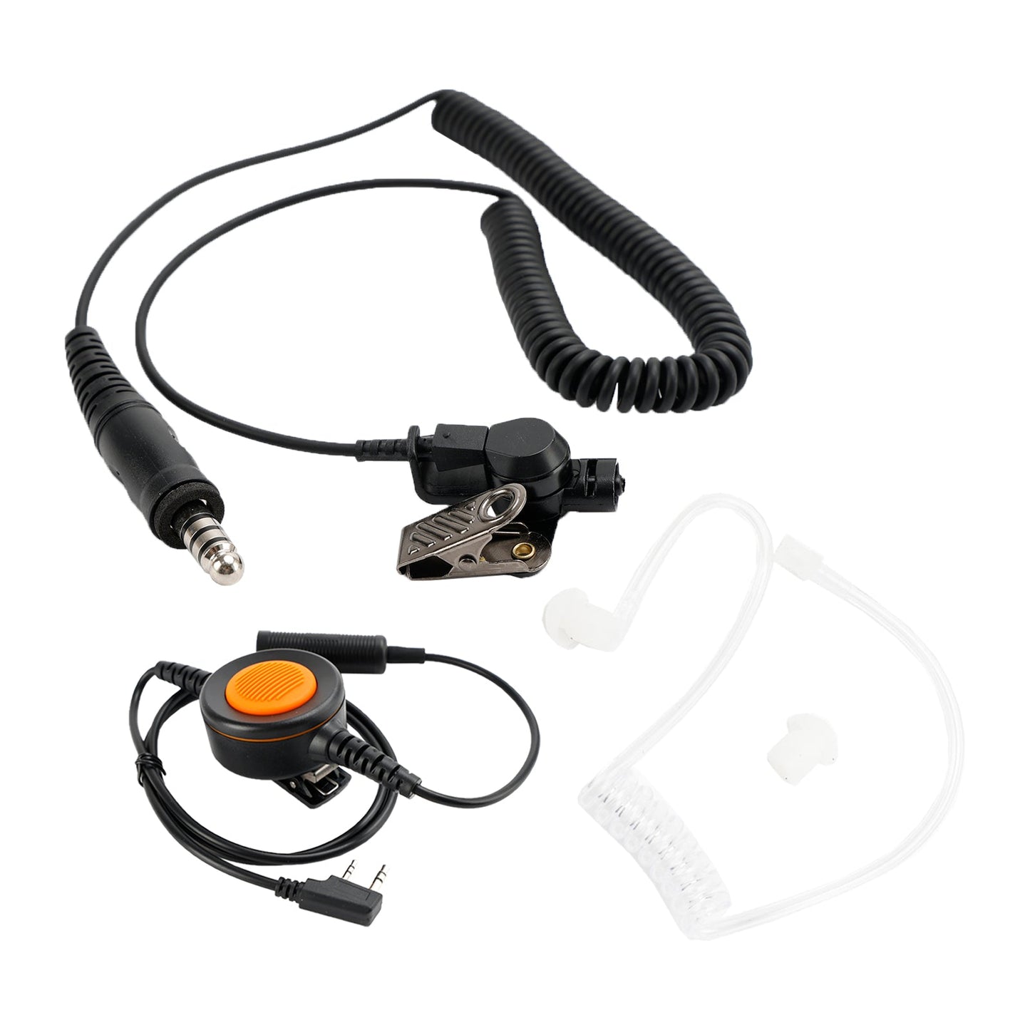 7.1-A3 Single Transparent Air Tube Headset For Kenwood TK-208 TK-220 TK-240