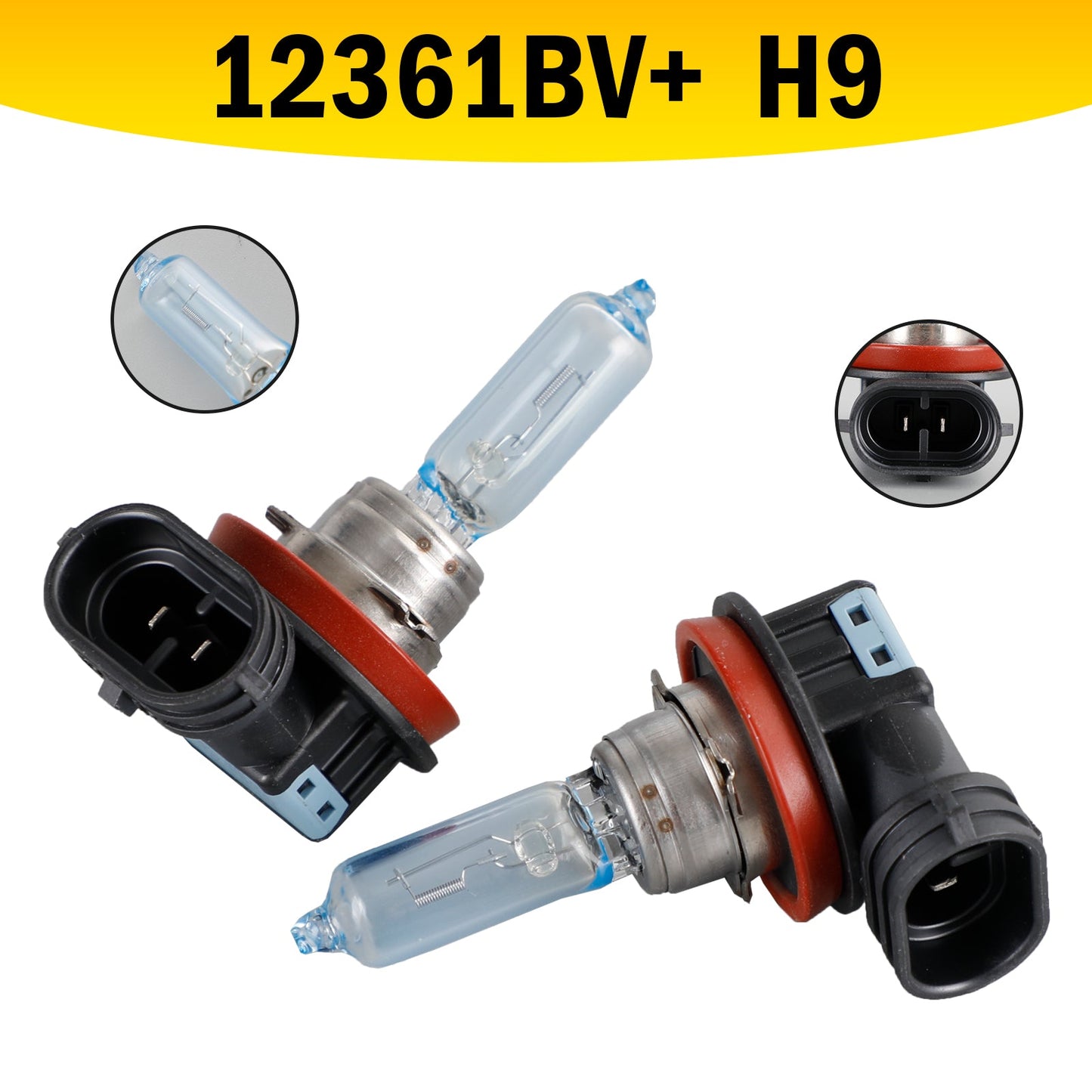 For Philips BlueVision 4000K Car Headlight Bulbs H9 12V65W PGJ19-5 12361BV+S2