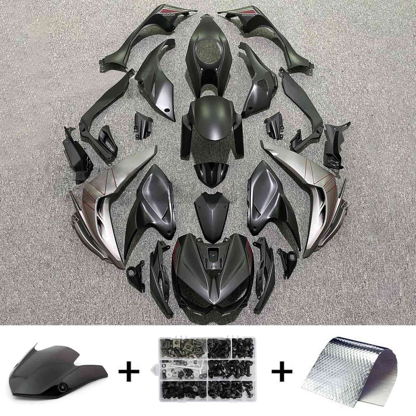 2014-2017 Kawasaki Z1000 Injection Fairing Kit Bodywork Plastic ABS#110