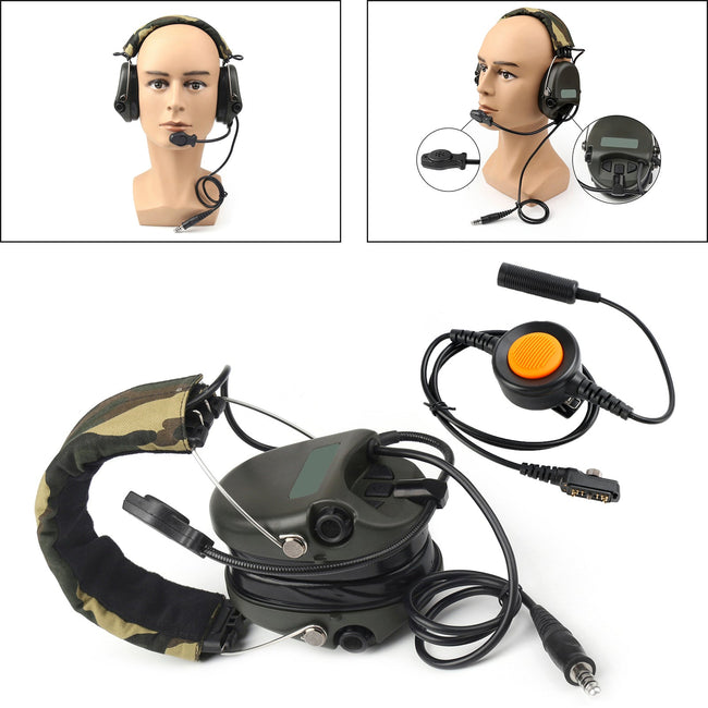 H60 Sound Pickup Noise Reduction Headset 6-Pin U94 PTT For Hytera PD780/700G/580