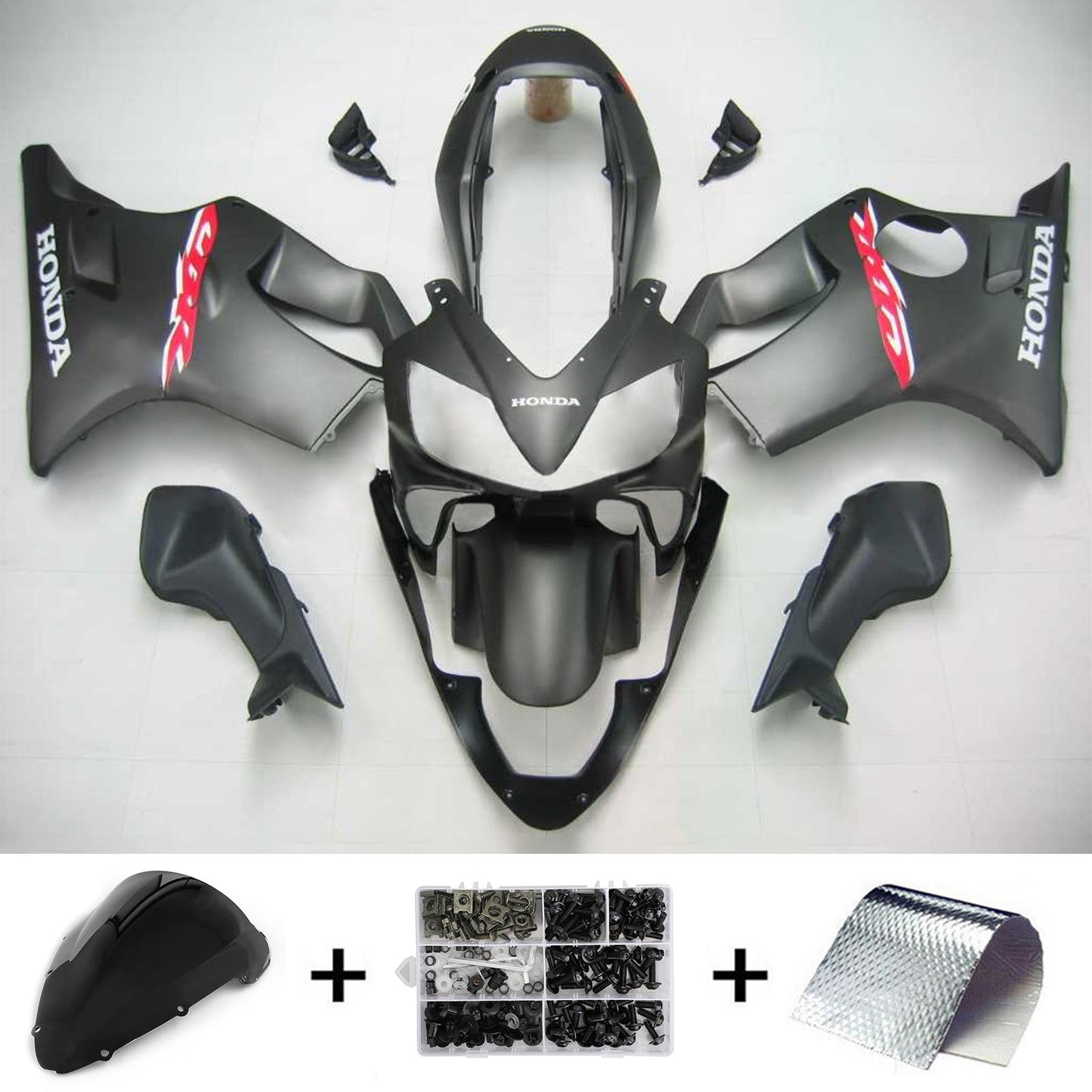 2004-2007 Honda CBR600 F4i Amotopart Injection Fairing Kit Bodywork Plastic ABS #106