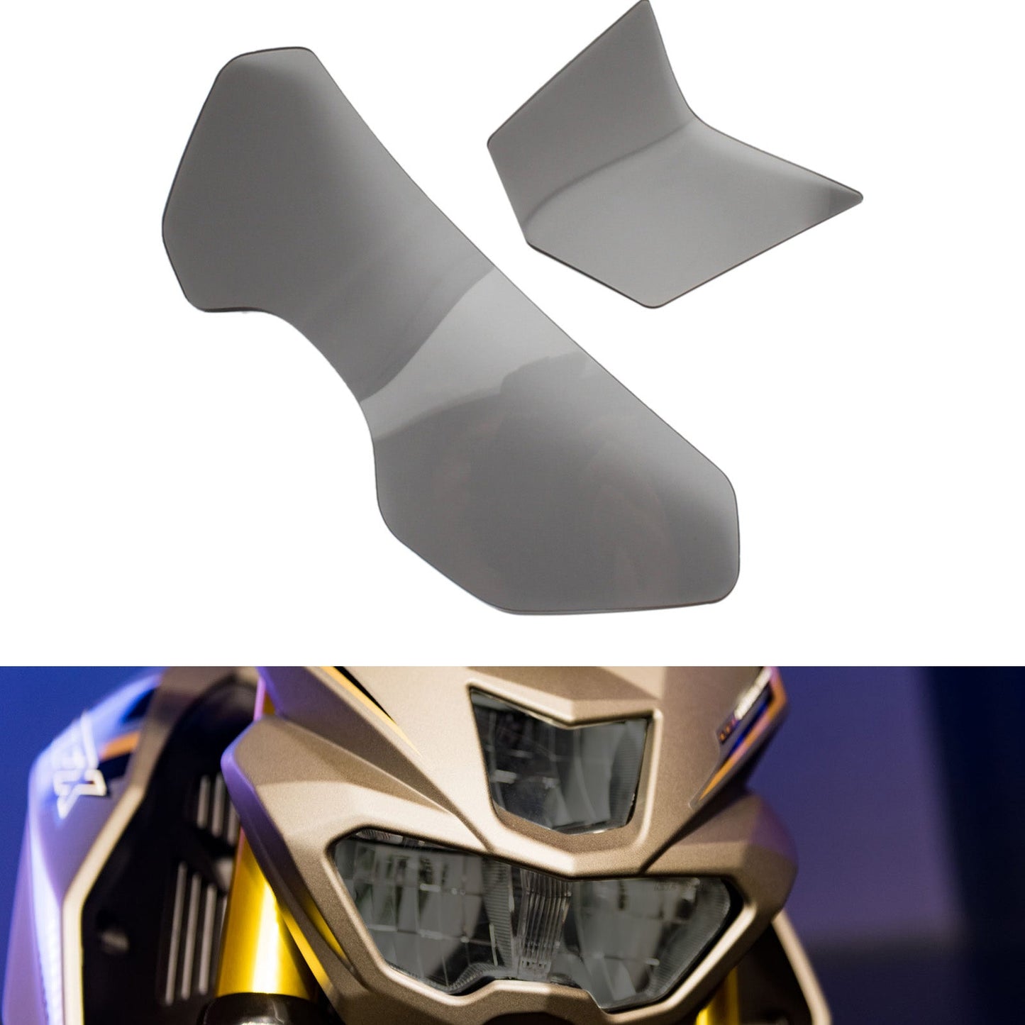 Front Headlight Lens Protection Cover Clear Fit For Yamaha Mt-15 M-Slaz 16-18