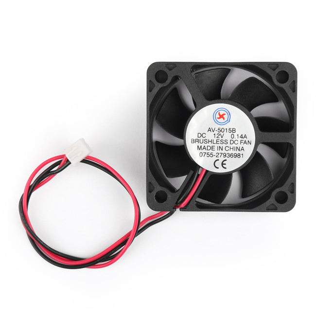 10PCS DC Brushless Cooling PC Computer Fan 12V 5015B 50x50x15mm 0.14A 2 Pin Wire
