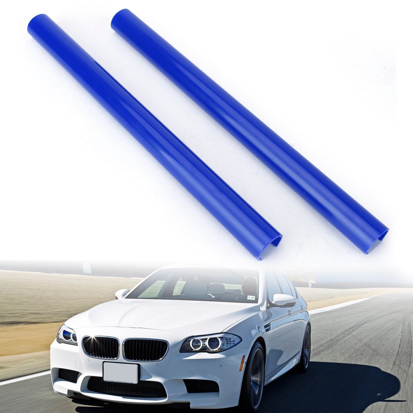 #C Color Support Grill Bar V Brace Wrap For BMW F07 F10 F11 F18 F06 F12 Blue