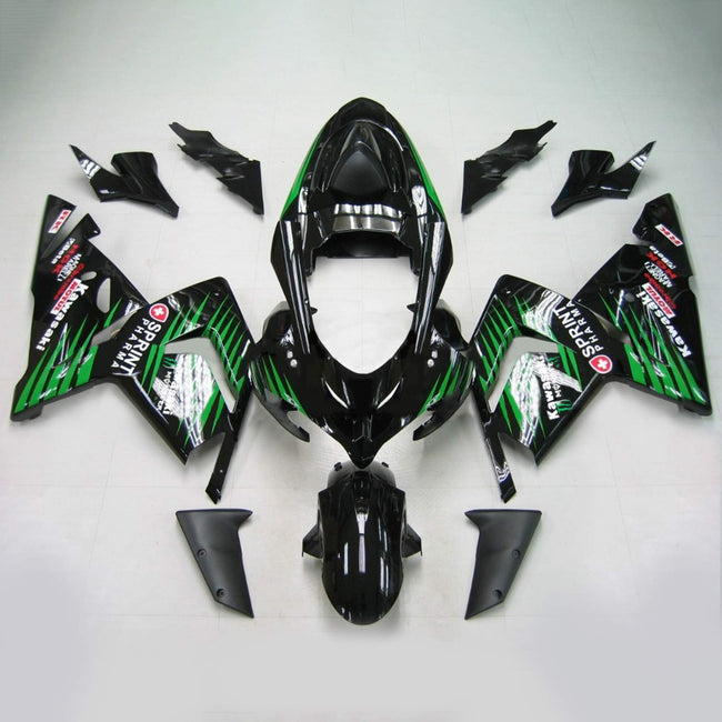 2004-2005 Kawasaki ZX10R Amotopart Injection Fairing Kit Bodywork Plastic ABS #125