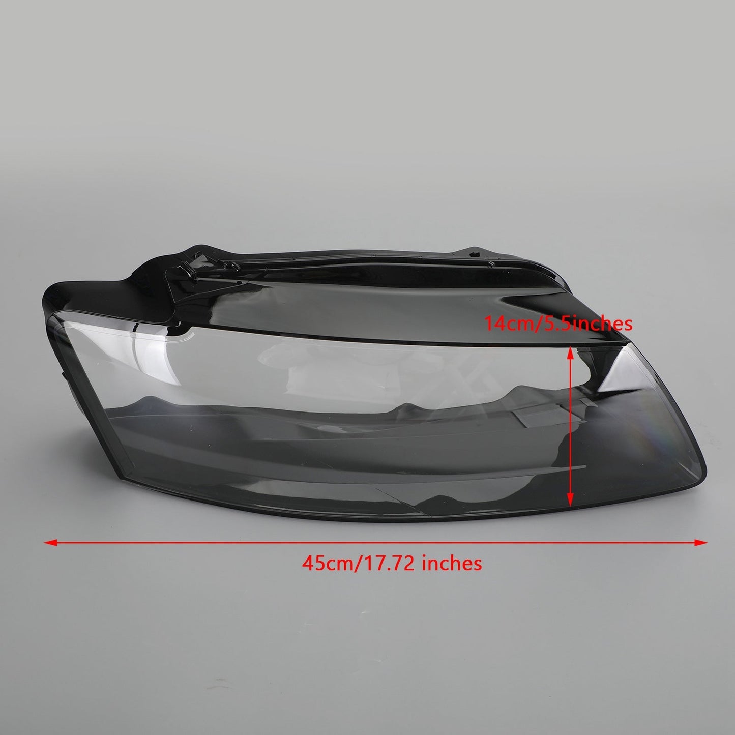 Left +Right Headlight Lens Plastic Cover Shell 8T0941029/30 For Audi A5 08-2011