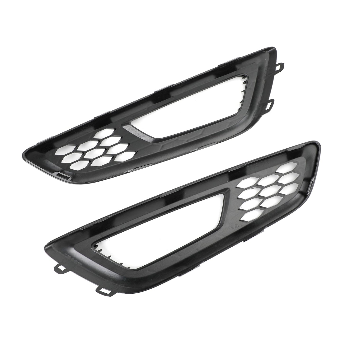 2015-2017 Ford Focus 4 Door Sedan and Hatchback Models Pair Front Bumper Fog Light Lamp Cover Bezel Grill