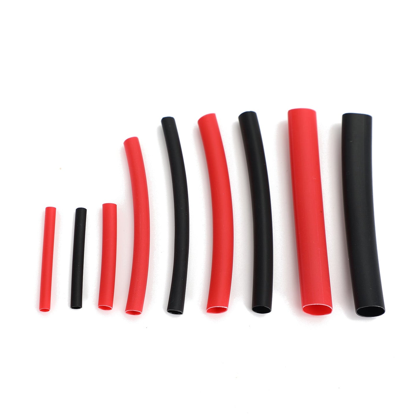 300Pcs Heat Shrink Tubing Kit 3:1 Ratio Dual Wall Adhesive Lined Kit Black Red