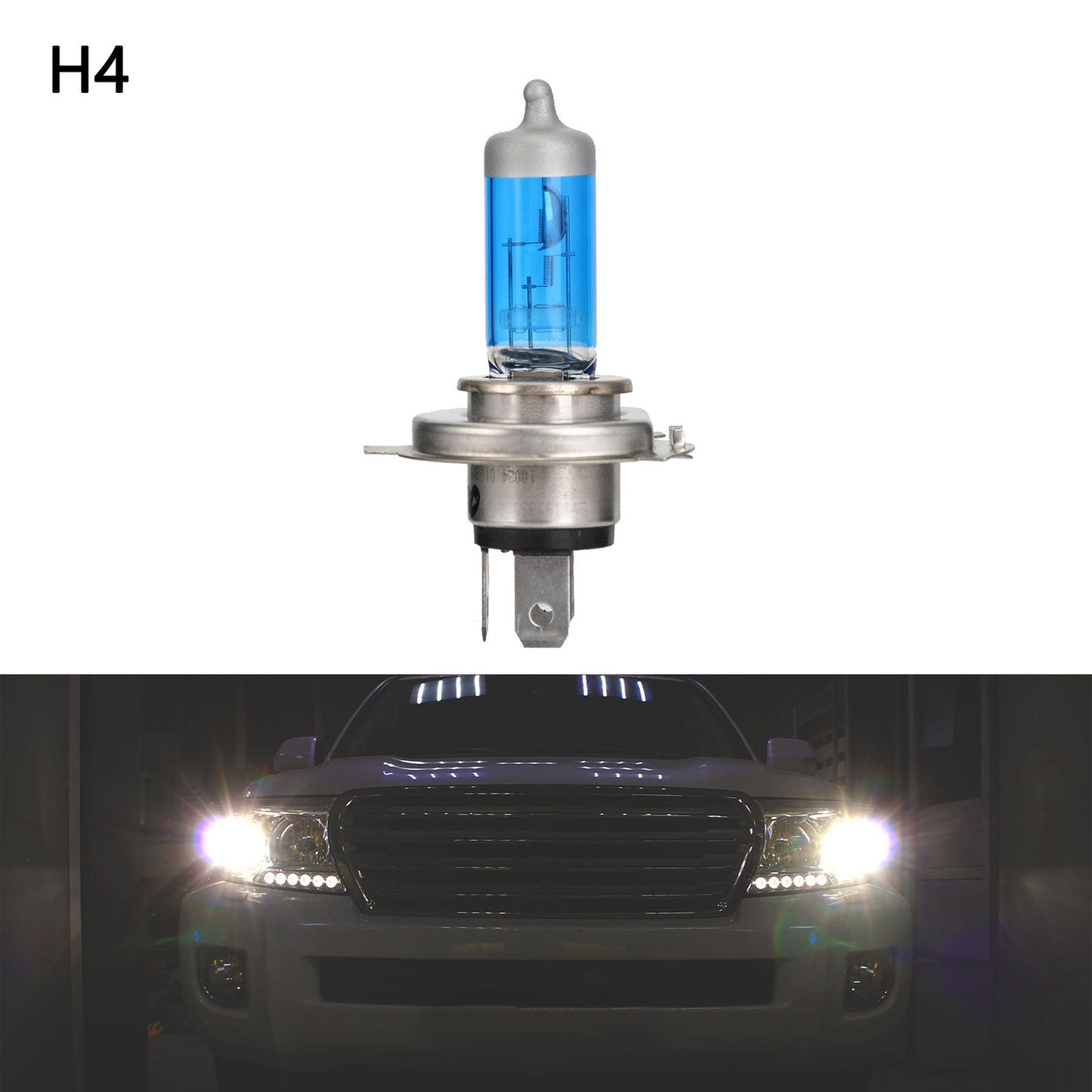 H4U Car Headlight For GE BLUE LIGHT 5000K 12V60/55W Cool Blue Light