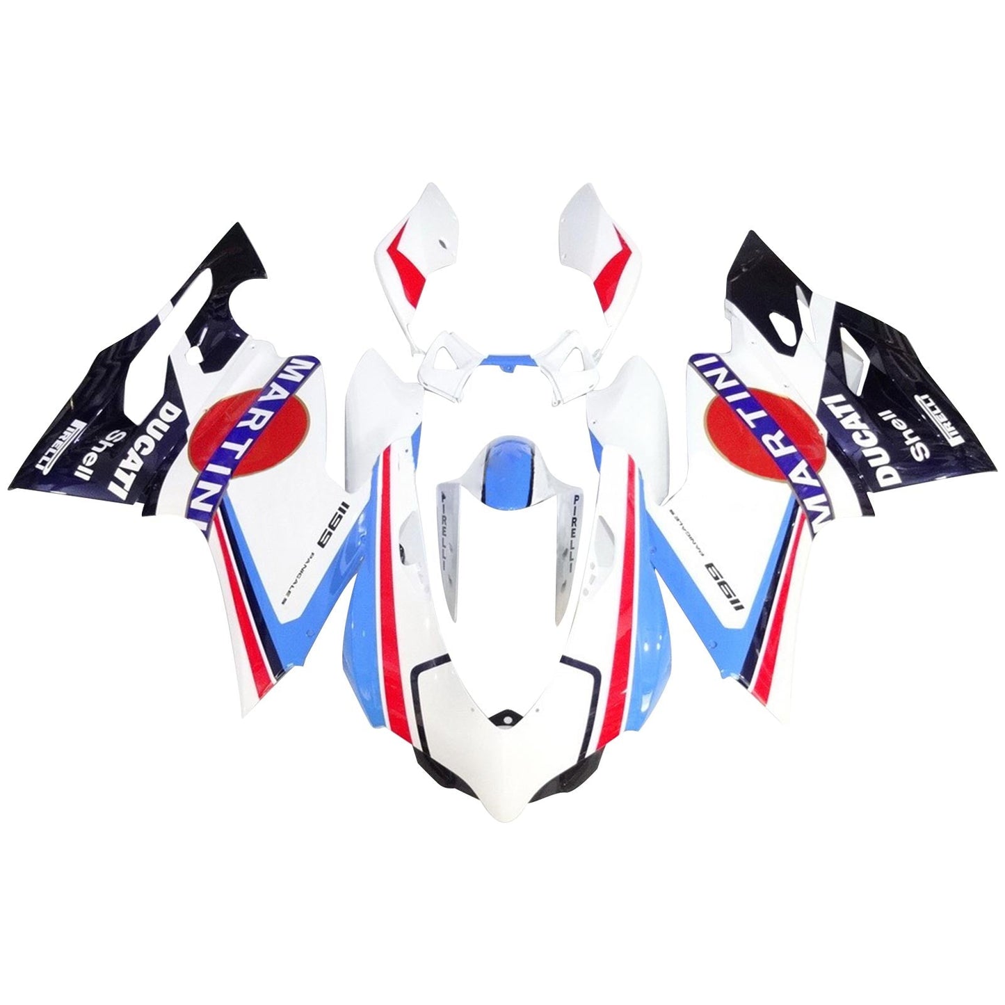 2007-2011 Ducati 1098 1198 848 Fairing Kit Bodywork ABS