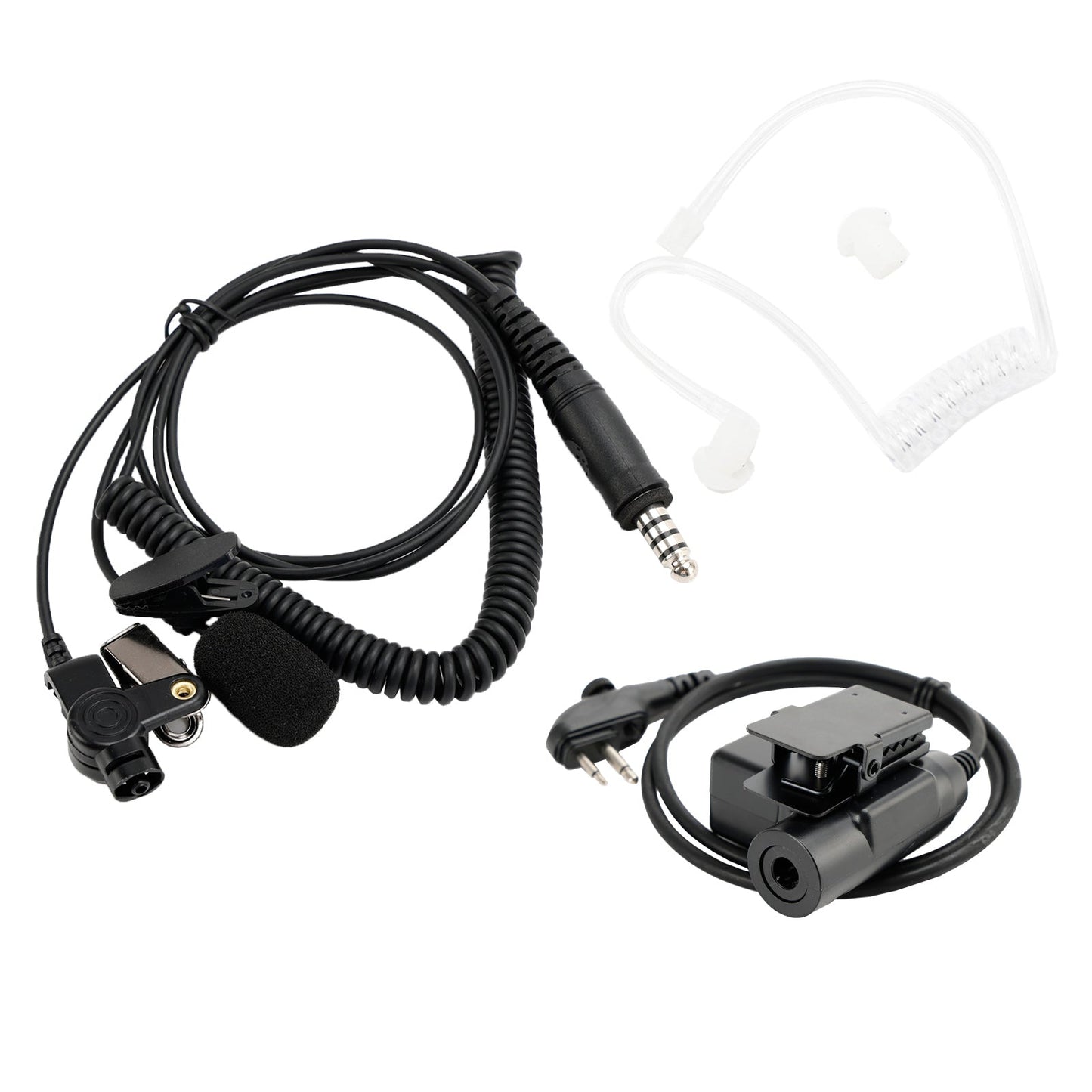 7.1-A3 Transparent Air Tube Headset with Mic For Hytera HYT TC-508 TC-510 TC-518