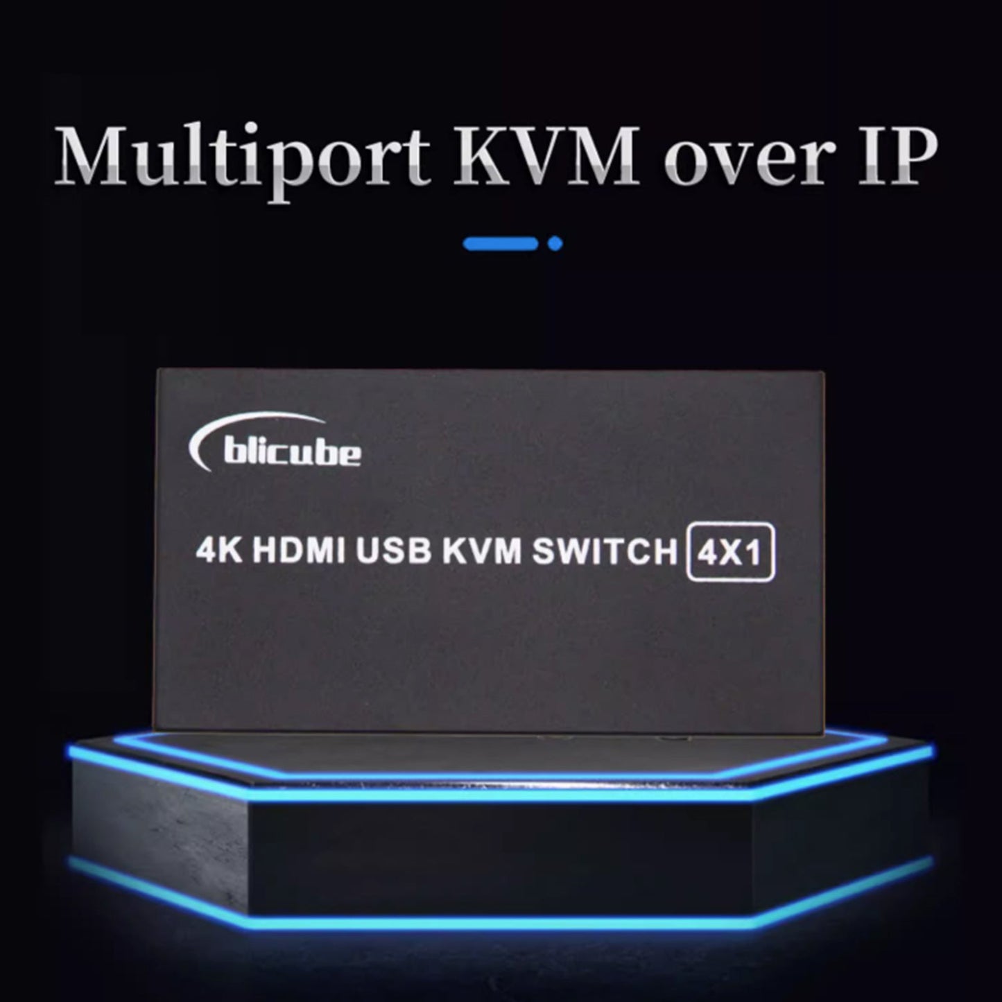 HDMI KVM Switch four-to-one Channel Converter Supports BLKVM PIKVM