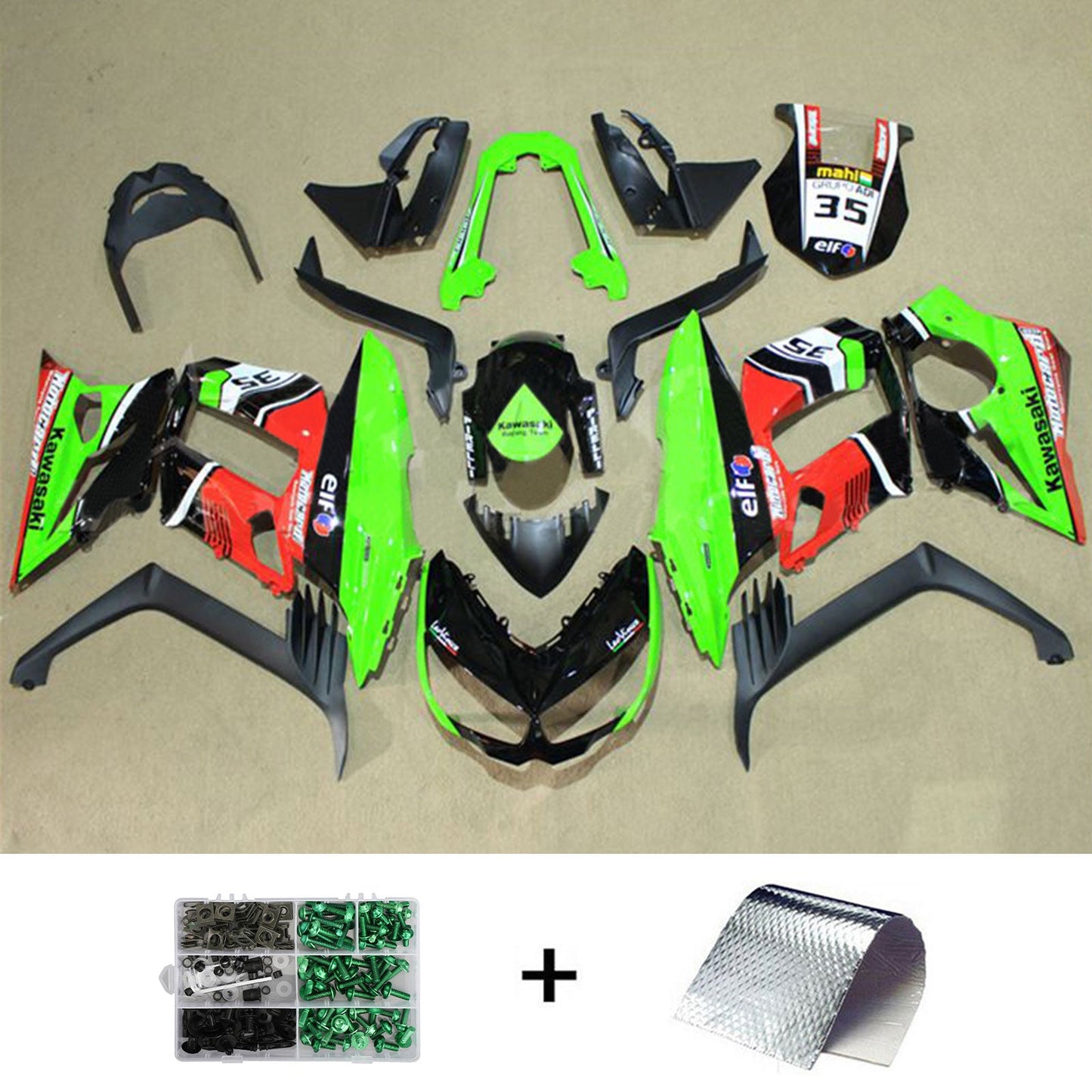 2010-2015 Kawasaki Z1000SX Injection Fairing Kit Bodywork Plastic ABS#103