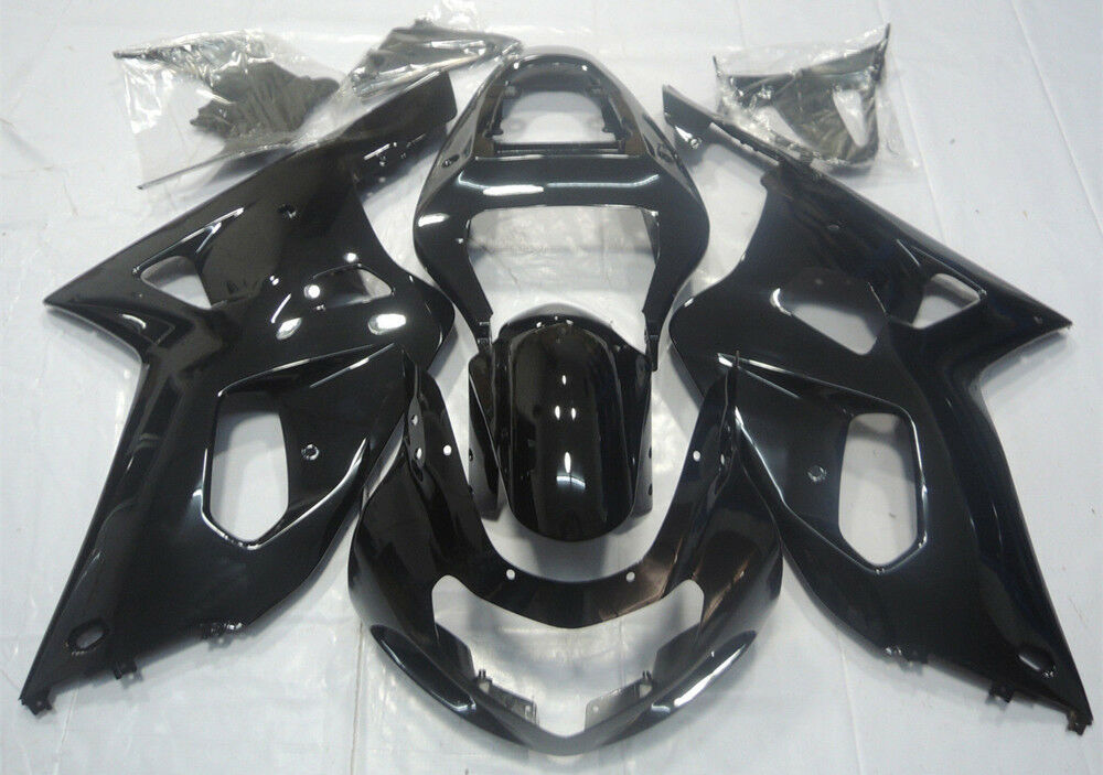 2001-2003 Suzuki GSXR 600 Amotopart Fairing Glossy Black Kit