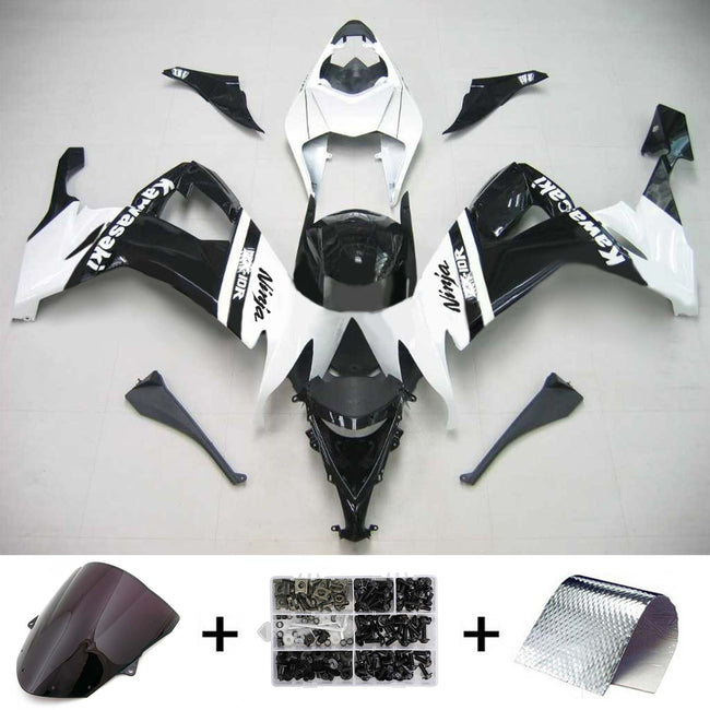 2008-2010 Kawasaki ZX10R Amotopart Injection Fairing Kit Bodywork Plastic ABS #104