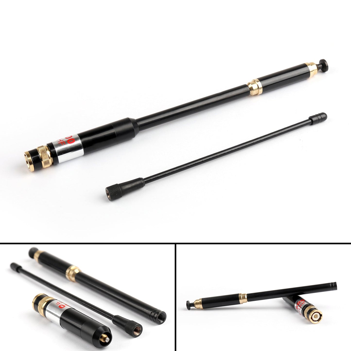 1Pcs AL-800 High Gain Dual Band Extendable Antenna BNC For Icom Yaesu Radio