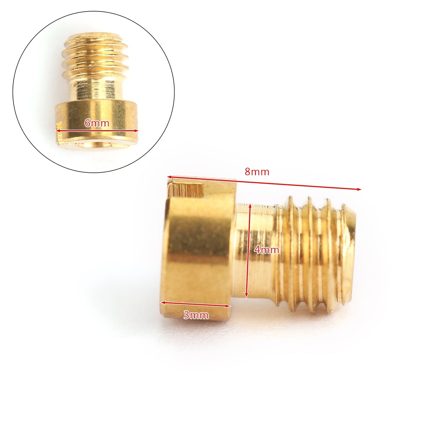 10set Round Head Main Jet 5mm 82-105 For GY6 Motorcycle Scooter Carburetor PZ19 Generic