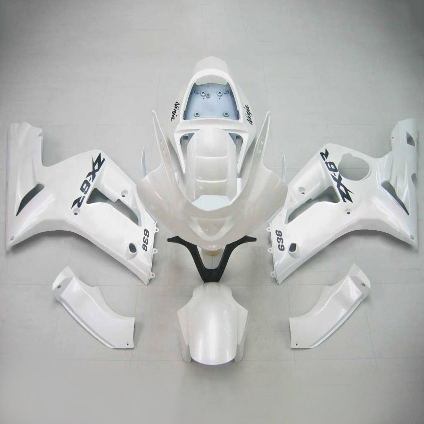 2003-2004 Kawasaki ZX6R 636 Amotopart Injection Fairing Kit Bodywork Plastic ABS #106