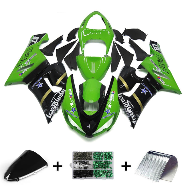 2005-2006 Kawasaki ZX6R 636 Fairing Kit Bodywork Plastic ABS