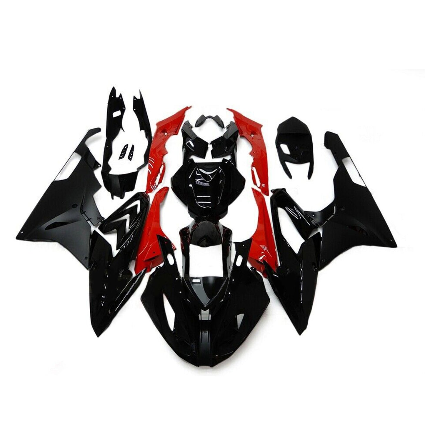 2015-2016 BMW S1000RR Amotopart Injection Fairing Kit Bodywork Plastic Black Red ABS For