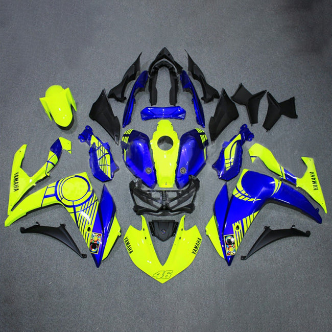 2014-2018 Yamaha YZF-R3 2015-2017 R25 Injection Fairing Kit Bodywork ABS#160